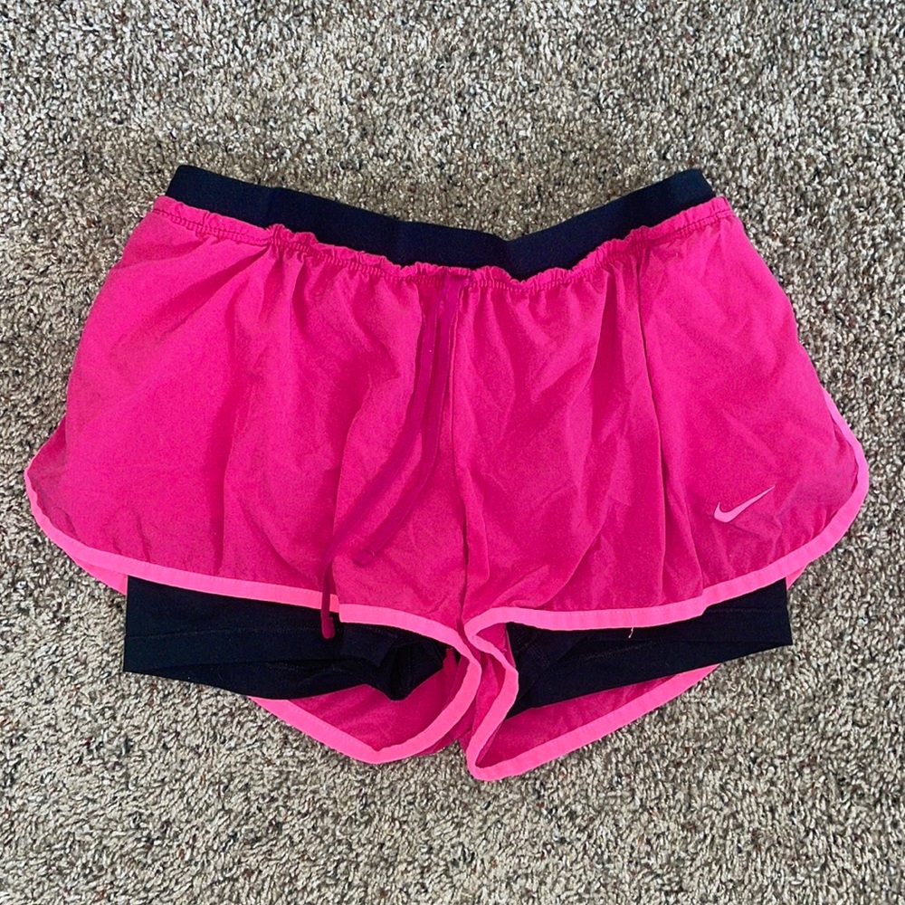 Nike Pink Running Shorts w/ built in spandex!